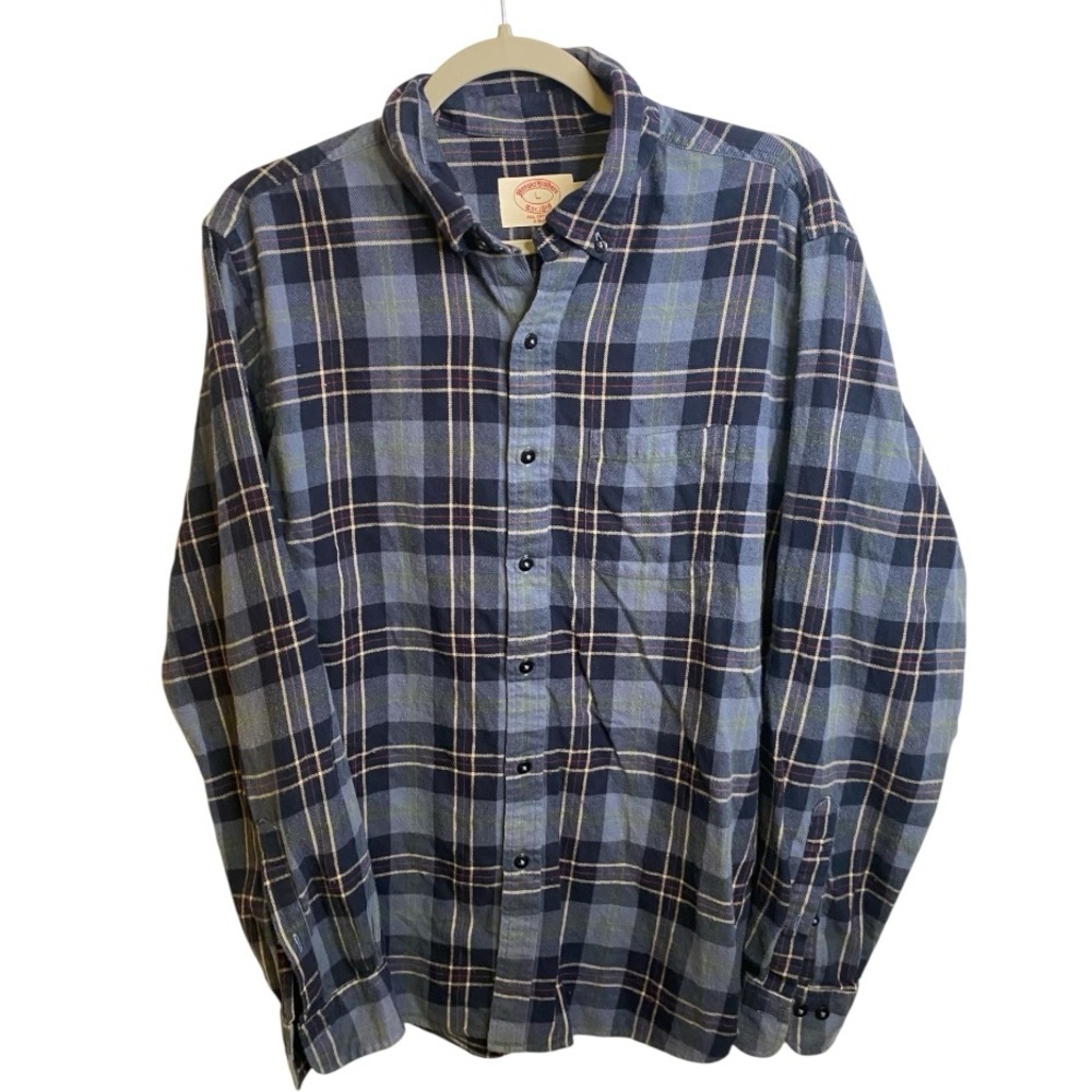 Brooks Brothers Blue Plaid Casual Shirt